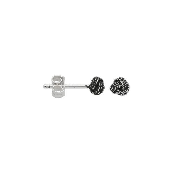 ARO NUDO MINIATURA PLATA ENVEJECIDA