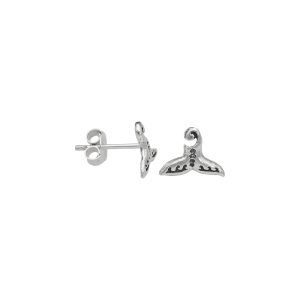 ARO COLA DE BALLENA MINIATURA PLATA ENVEJECIDA