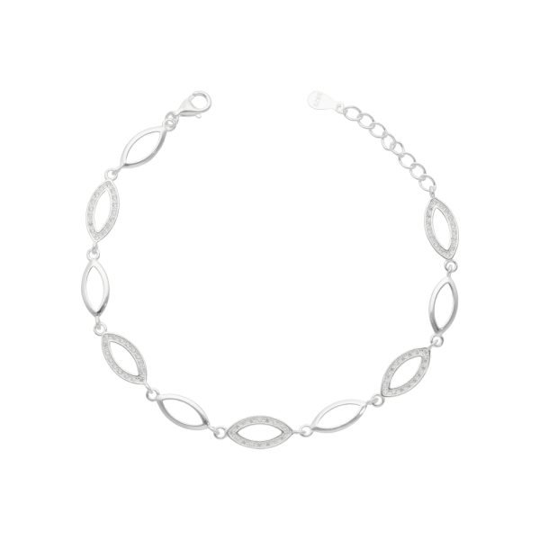 PULSERA CÍRCULOS OVALADOS MICROCIRCÓN
