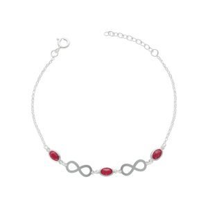 PULSERA CIRCÓN ROJO INFINITO