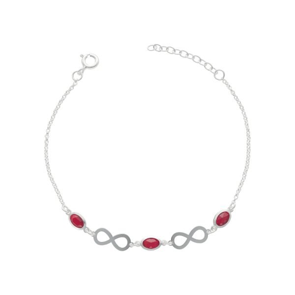 PULSERA CIRCÓN ROJO INFINITO