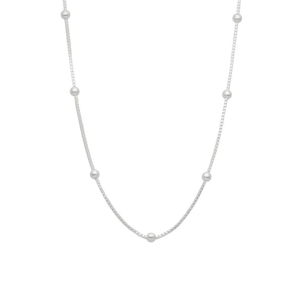 COLLAR VENECIANA CON BOLITAS 3 MM-150 CM