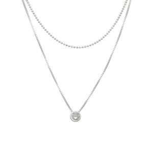 COLLAR DOBLE, PUNTITOS, PUNTO DE LUZ