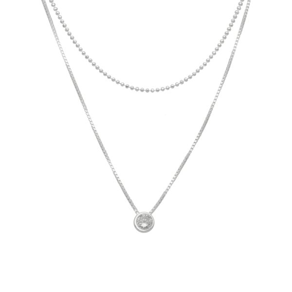 COLLAR DOBLE, PUNTITOS, PUNTO DE LUZ