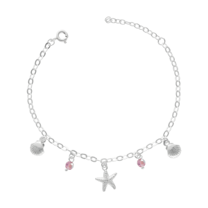 PULSERA CIRCONES  ESTRELLA CONCHA DE MAR