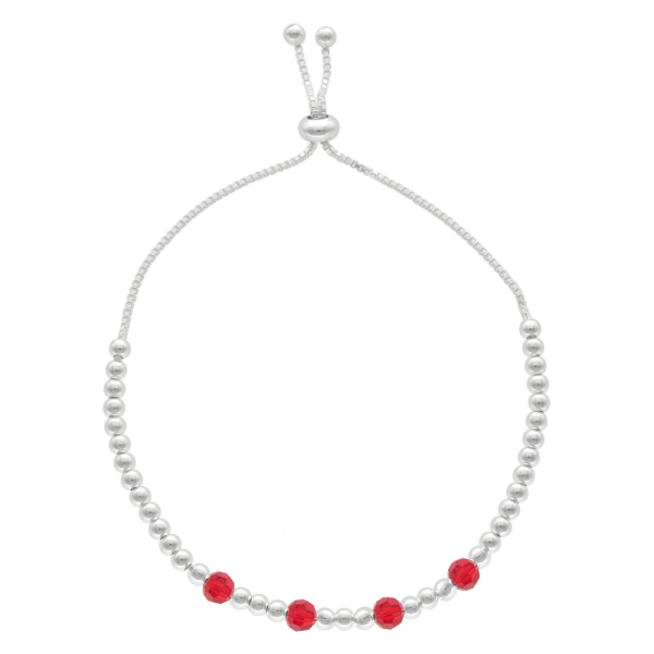 PULSERA AJUSTABLE BOLITAS CON CIRCONES - Imagen 2