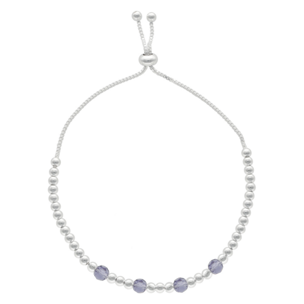 PULSERA AJUSTABLE BOLITAS CON CIRCONES - Imagen 3