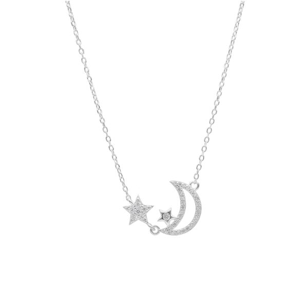 COLLAR LUNA, INVERTIDA ESTRELLA MICROCIRCÓN