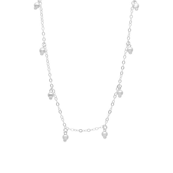 COLLAR CHOKER BOLAS LISAS COLGANTES