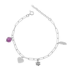 PULSERA LIMADA COLGANTES VARIOS