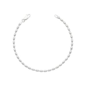 PULSERA BOLAS LISAS OVALADAS  2.3 MM