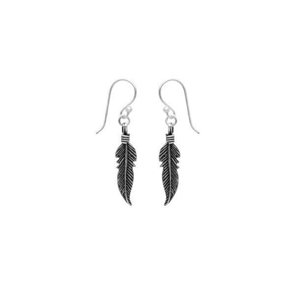 ARO LARGO PLUMA PLATA ENVEJECIDA - Imagen 2