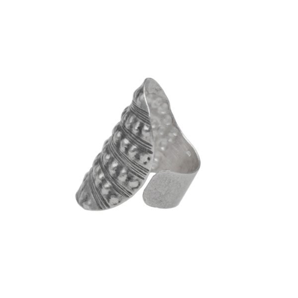 ANILLO AJUSTABLE LÍNEAS Y PUNTOS HECHO A MANO - Imagen 2
