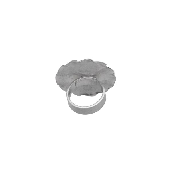 ANILLO AJUSTABLE CÍRCULO CON ESPIRAL HECHO A MANO - Imagen 2