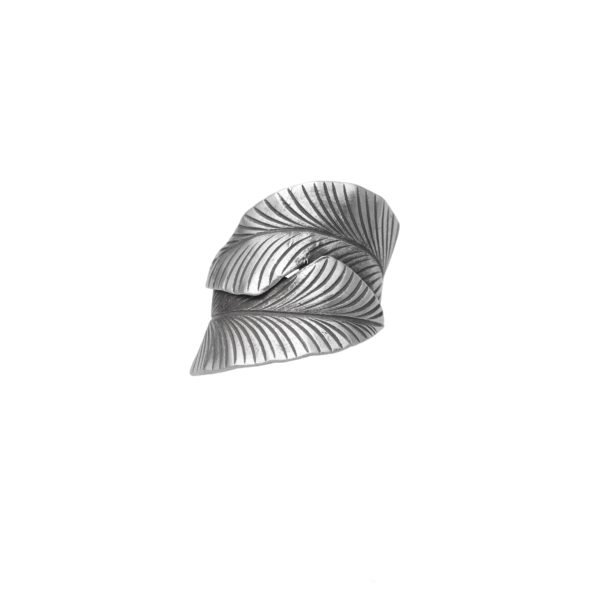 ANILLO AJUSTABLE HOJAS HECHO A MANO
