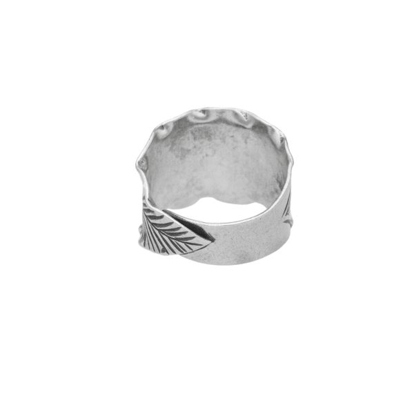 ANILLO AJUSTABLE HOJA HECHO A MANO - Imagen 2