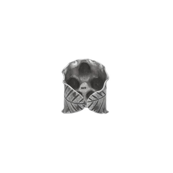 ANILLO AJUSTABLE FLOR EN HOJA HECHO A MANO - Imagen 2