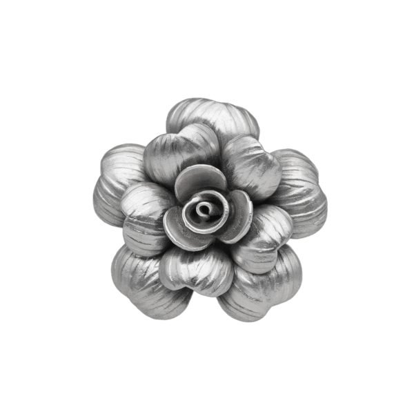 ANILLO AJUSTABLE ROSA TALLADA HECHO A MANO - Imagen 2