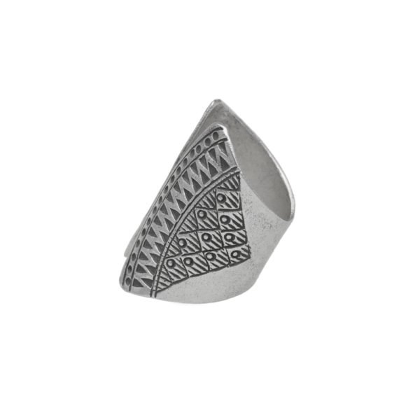 ANILLO AJUSTABLE DISEÑO ÉTNICO HECHO A MANO - Imagen 2