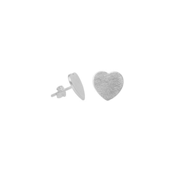 ARO PEGADO CORAZÓN SATINADO 10 MM