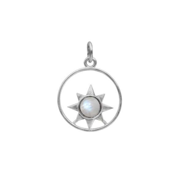COLGANTE CÍRCULO CALADO,  ESTRELLA  PIEDRA NATURAL - Imagen 3