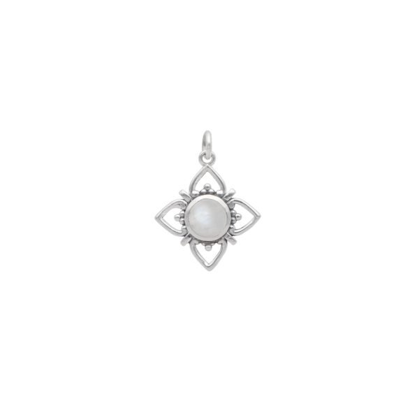 COLGANTE FLOR DE LOTO PIEDRA NATURAL