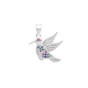 COLGANTE COLIBRI MULTICOLOR 24 MM