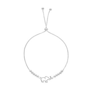 PULSERA AJUSTABLE ELEFENTE CON BOLITAS