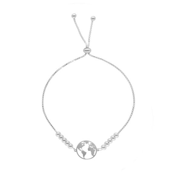 PULSERA AJUSTABLE MAPA MUNDI