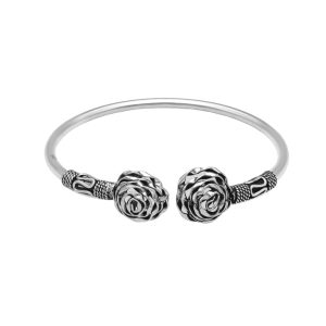 ESCLAVA TUBULAR ROSA PLATA ENVEJECIDA