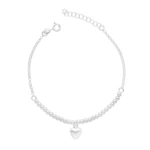 PULSERA BOLITA  CORAZÓN INFLADO