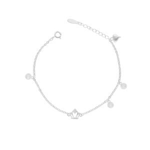 PULSERA CORONA, CORAZÓN CON CIRCONES
