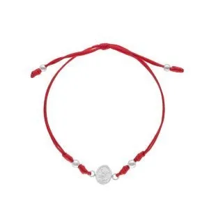 PULSERA AJUSTABLE SAN MIGUEL ARCÁNGEL HILO ROJO