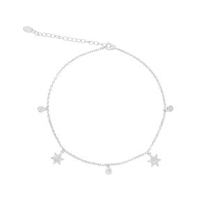 TOBILLERA ESTRELLAS MICROCIRCÓN PUNTO DE LUZ