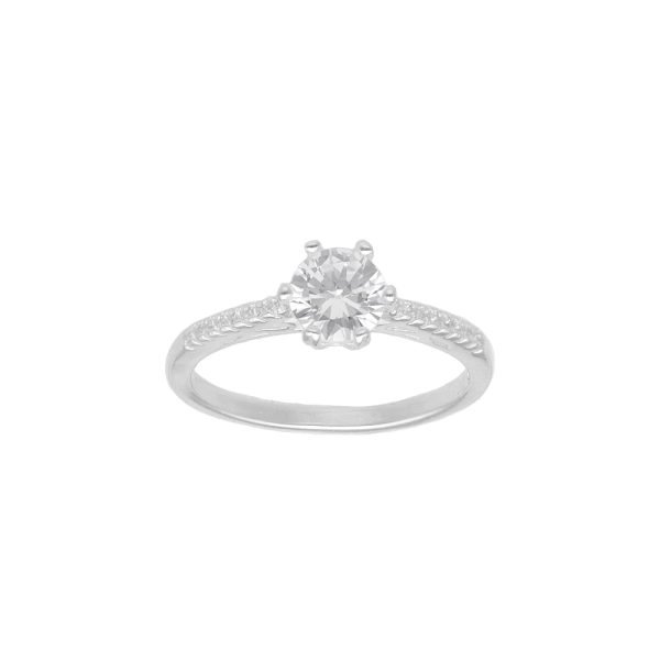 ANILLO SOLITARIO CON MICROCIRCÓN