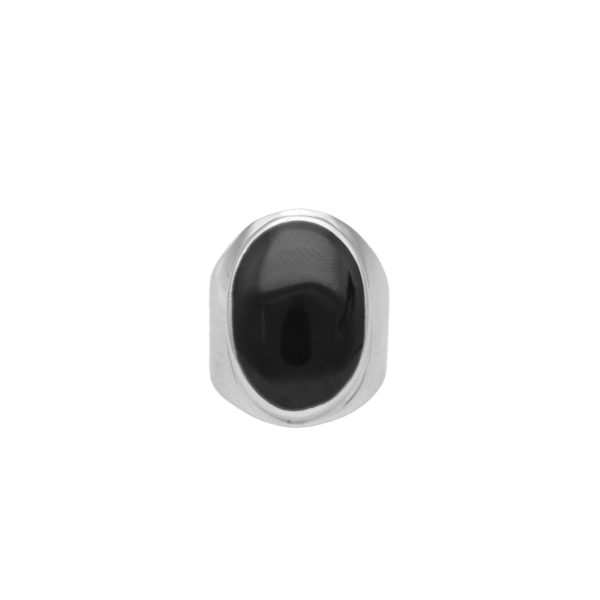 ANILLO OVALADO NEGRO
