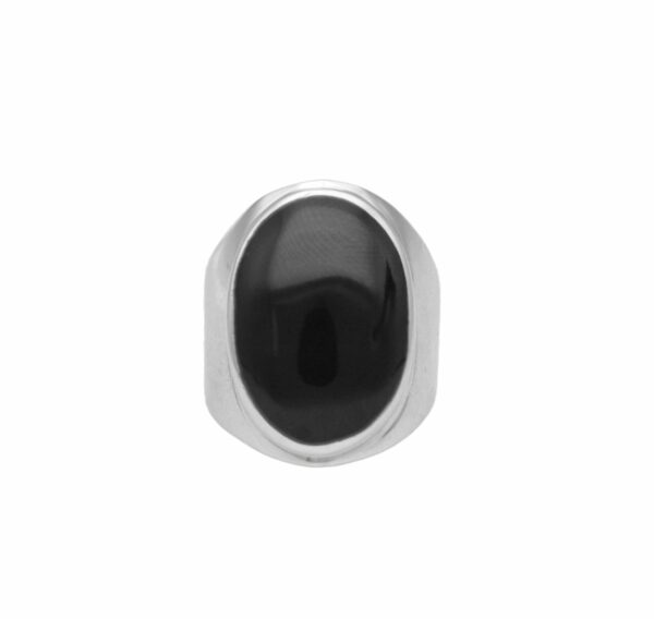 ANILLO OVALADO NEGRO