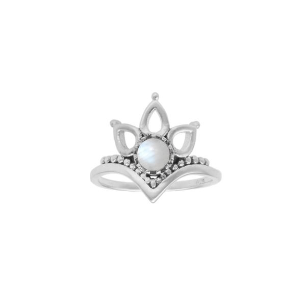 ANILLO CORONA FLOR DE LOTO - Imagen 2