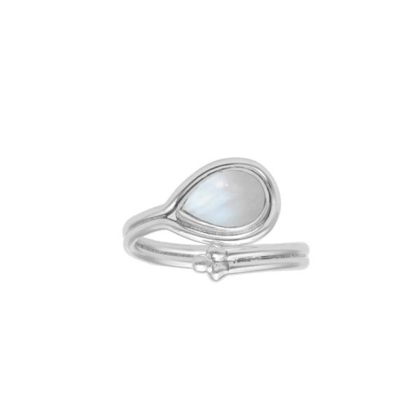 ANILLO GOTA AJUSTABLE PIEDRA NATURAL - Imagen 2