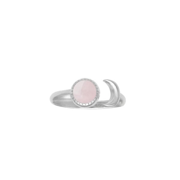 ANILLO AJUSTABLE LUNA PIEDRA NATURAL - Imagen 2