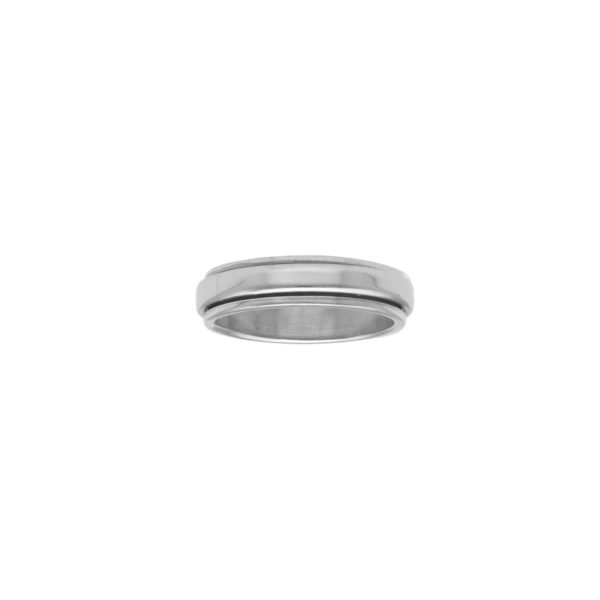 ANILLO ANTIESTRÉS LISO PLATA ENVEJECIDA