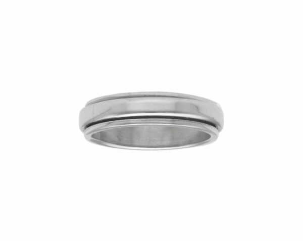 ANILLO ANTIESTRÉS LISO PLATA ENVEJECIDA