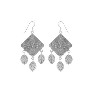 ARO LARGO ROMBO DISEÑO HOJAS