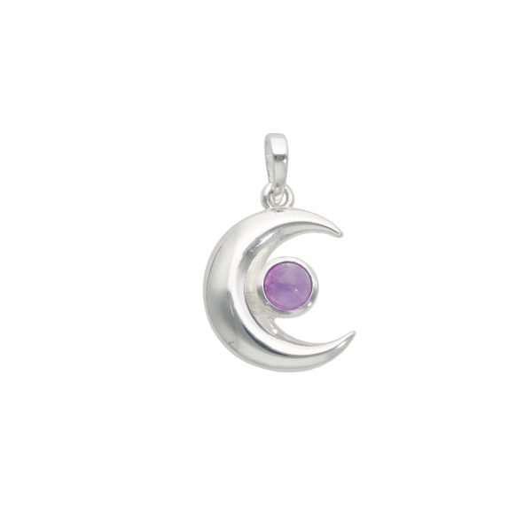 COLGANTE LUNA PIEDRA NATURAL