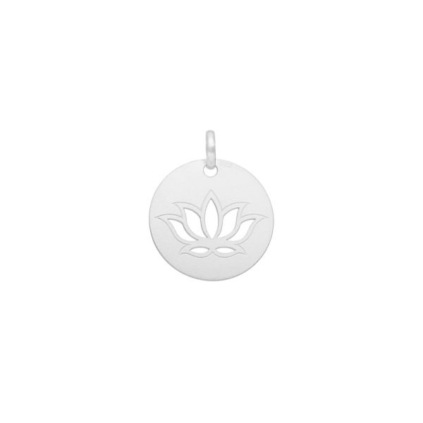 COLGANTE MEDALLA FLOR DE LOTO