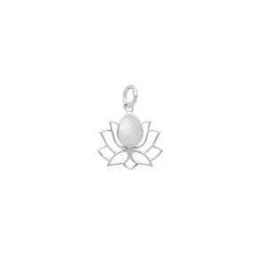 COLGANTE FLOR DE LOTO PIEDRA NATURAL