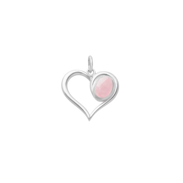 COLGANTE CORAZÓN PIEDRA NATURAL - Imagen 2