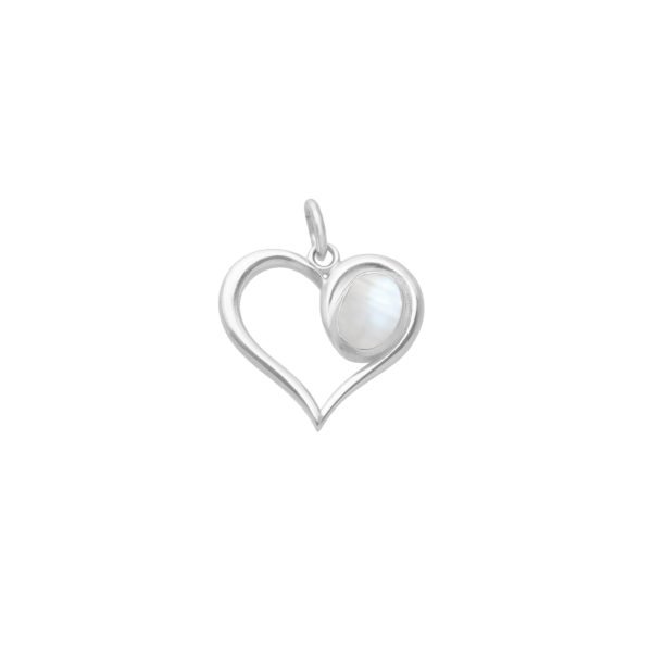COLGANTE CORAZÓN PIEDRA NATURAL - Imagen 3