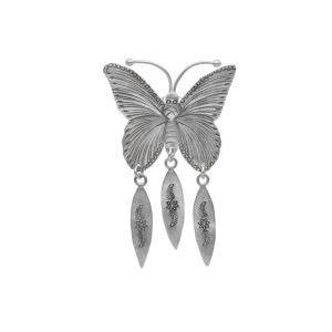 COLGANTE MARIPOSA CON HOJAS HECHO A MANO
