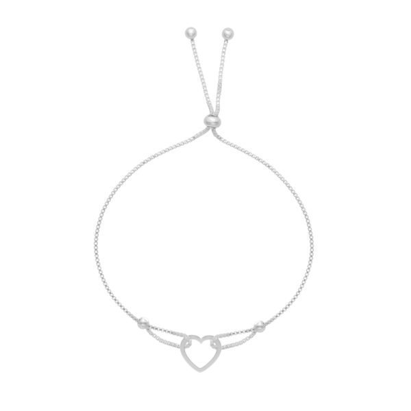 PULSERA AJUSTABLE CORAZÓN CALADO